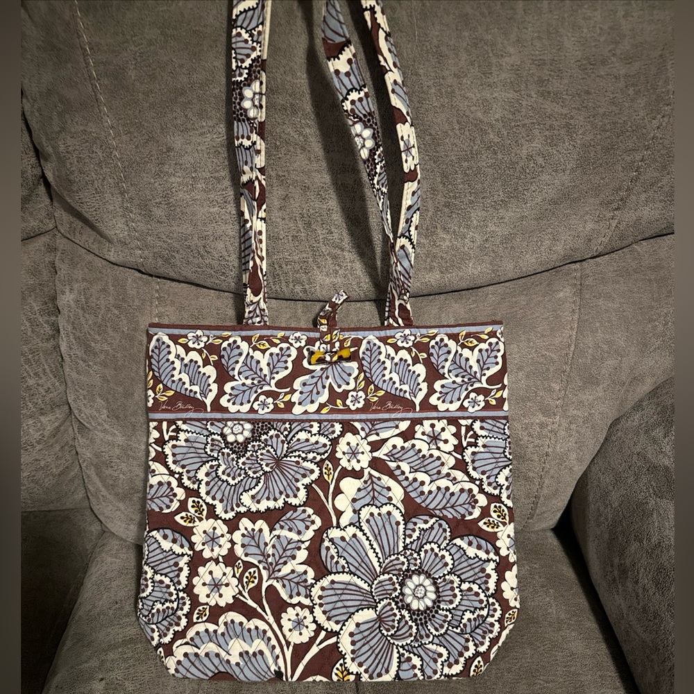 Vera Bradley Tote Slate Blooms